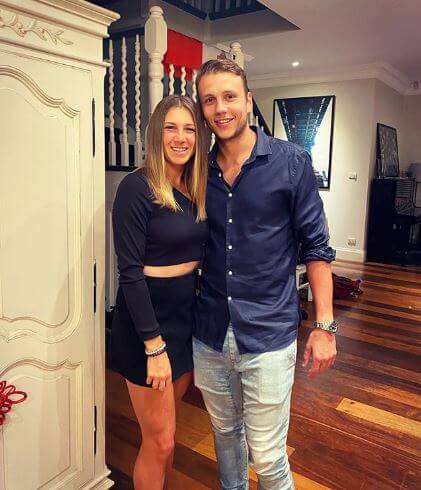 Ellen Perez with her boyfriend, Jeremy Bourgeois.